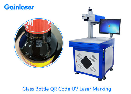 AC110V 0.02mm Szkło skanera UV Laserowa maszyna do znakowania