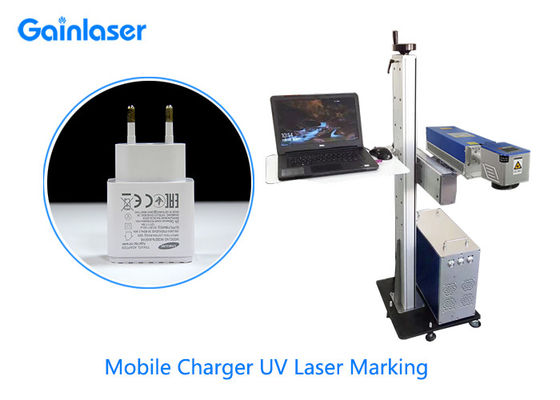 AC220V Win XP Latający system znakowania laserowego UV do szkła